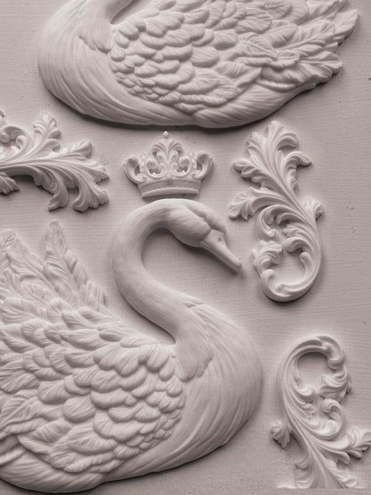 IOD Swans Decor Mould