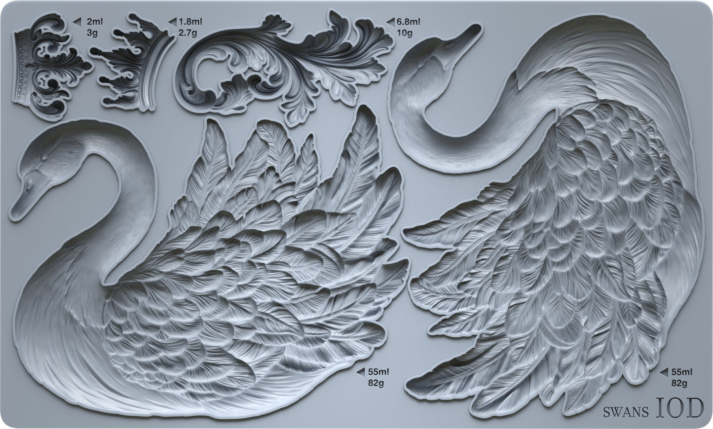 IOD Swans Decor Mould