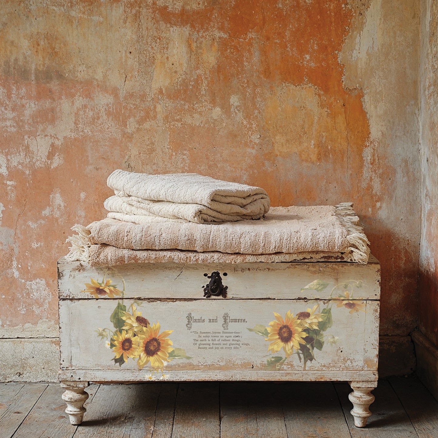 IOD Flowers by the Poets Transfer Pad with (8) 12 X 16