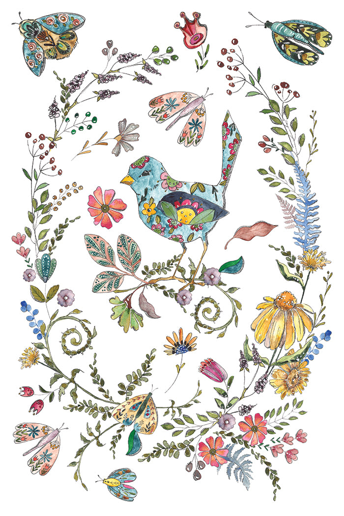 IOD Fern Fables Transfer Pad with (8) 8 x 12 Sheets