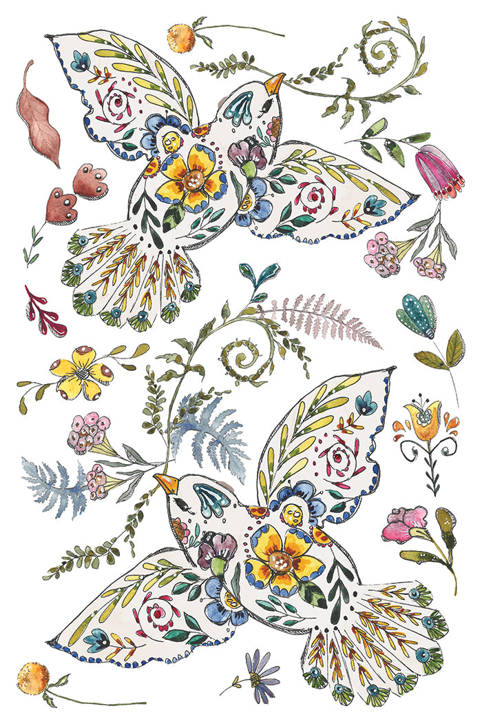IOD Fern Fables Transfer Pad with (8) 8 x 12 Sheets
