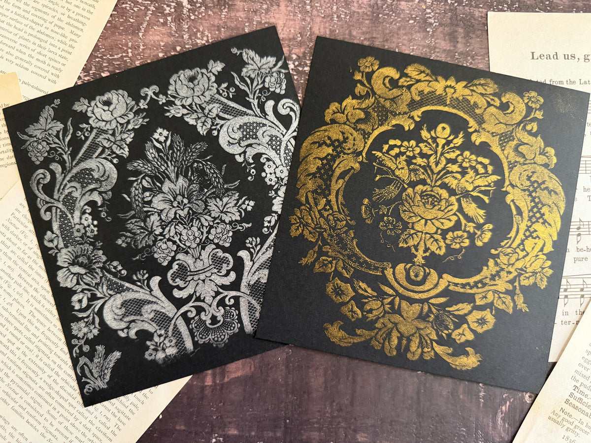 Gold Shimmer and Silver Sparkle Ink Pads