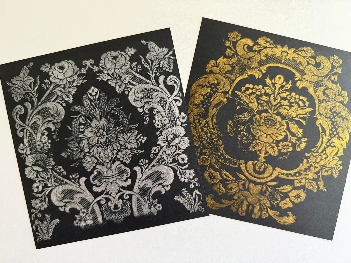 Gold Shimmer and Silver Sparkle Ink Pads
