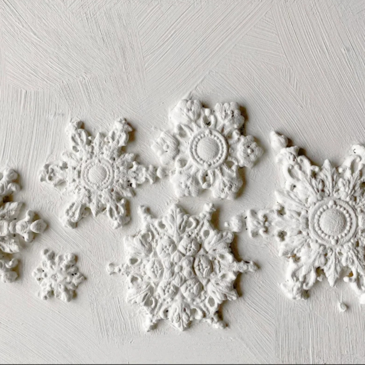 *PREORDER*  IOD Snowflakes Mould • Iron Orchid Designs • 6×10 Holiday Sign Mould • Ships in 1–2 Days