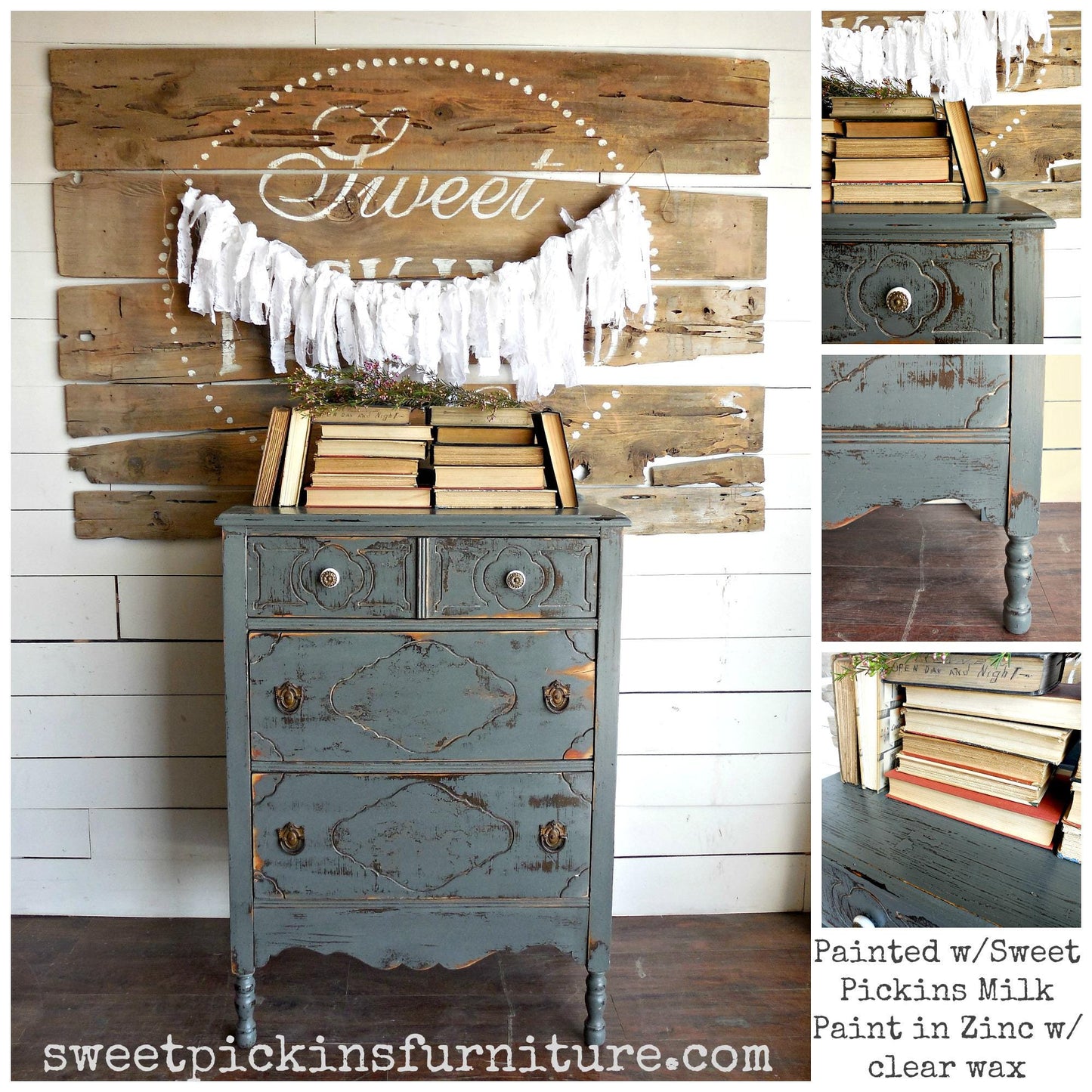 Sweet Pickins Milk Paint - Zinc