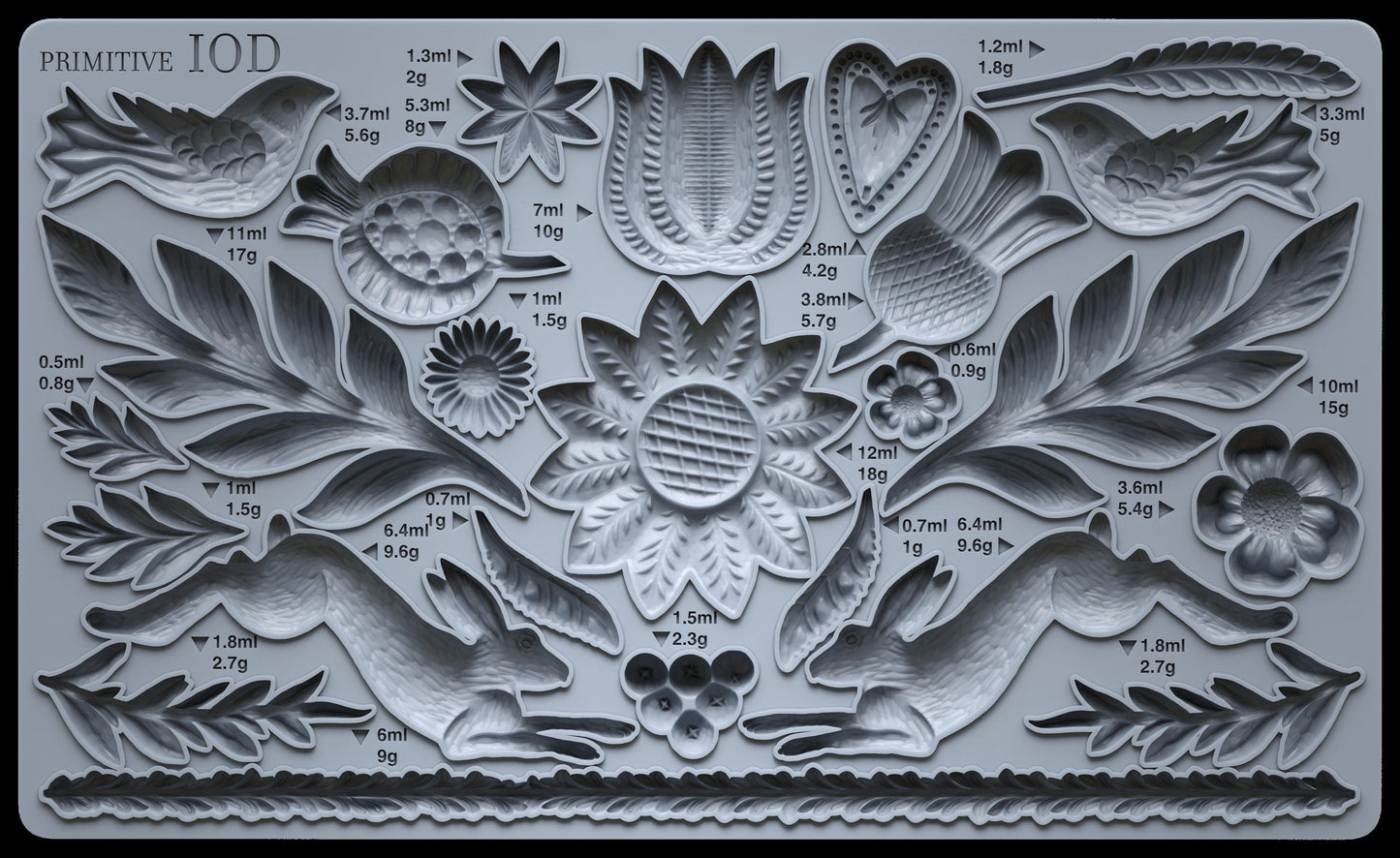 IOD Primitive 6x10 Decor Mould