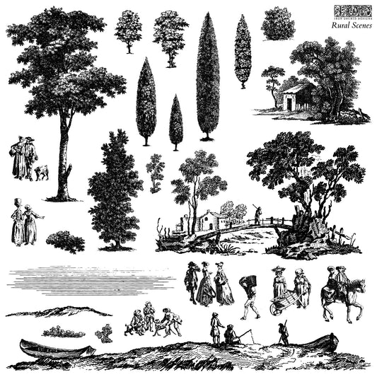 RETIRED IOD Rural Scene Stamps