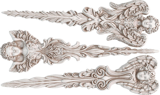 Angelic Tapers 6x10 IOD 2024 Decor Mould, Moulds Clay or Resin Crafts Sign Sugar Art Furniture Angel, Snowflake, Icicle Mold Ship in 1 day!