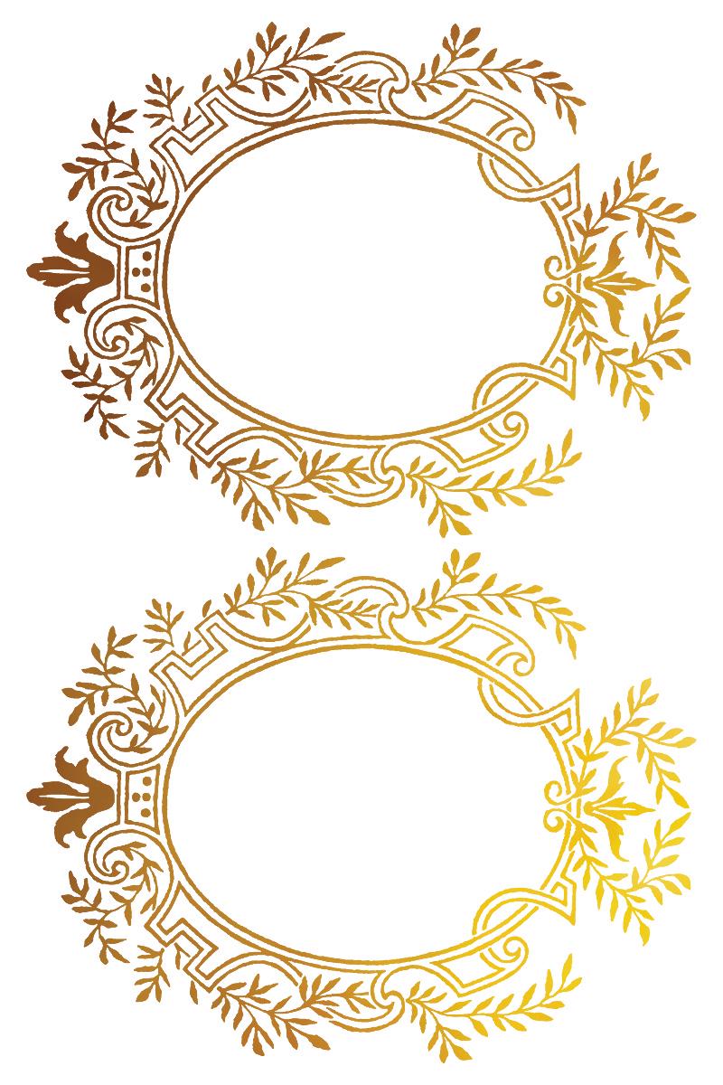 Petits Ornements NEW Foil Transfer Pad IOD with (8) 8 X 12 Sheets by Iron Orchid Designs Rub-On Furniture Transfer Decal