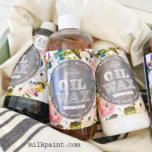 Sweet Pickins Milk Paint Dark Oil Wax- Bespoke, Chippy, Distressed, Antique, Vintage, Upcycle, Thrift Flip
