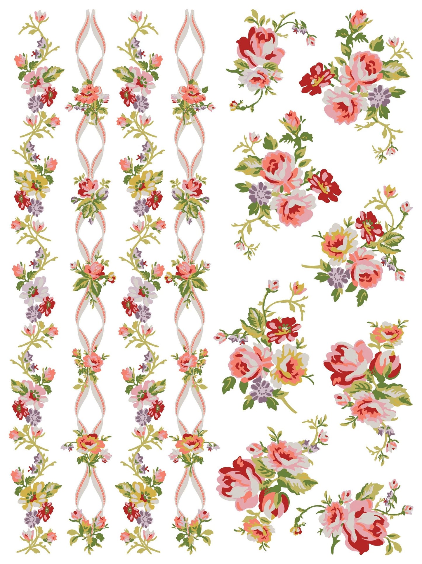NEW Ditsy Bloom, IOD Paint Inlay