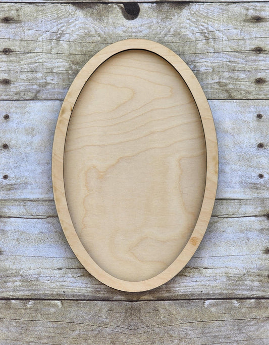 Oval Wood Frame, 10 x 6.5 Wooden Frames