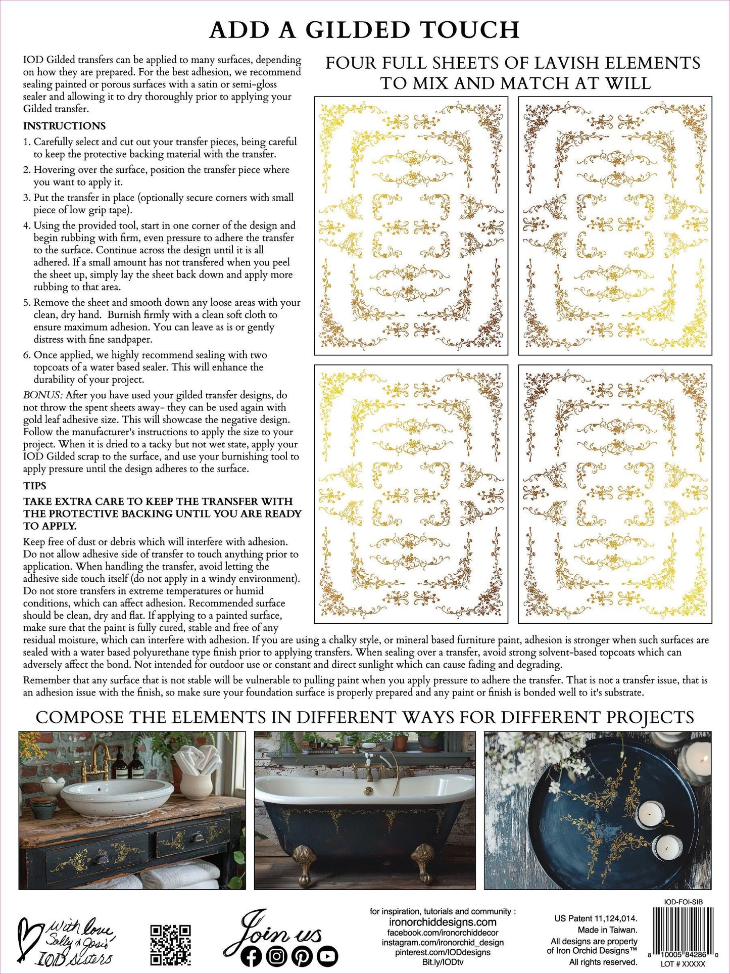 Si Belle Foil Transfer Pad IOD with (4) 12 X 16 Sheets