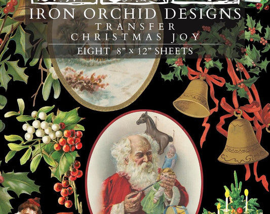 2025 IOD Christmas Joy Transfer Pad with (8) 8 x 12 Sheets