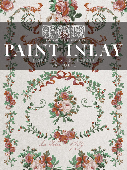 2025 La Folie IOD Paint Inlay by Iron Orchid Design - Limited Release