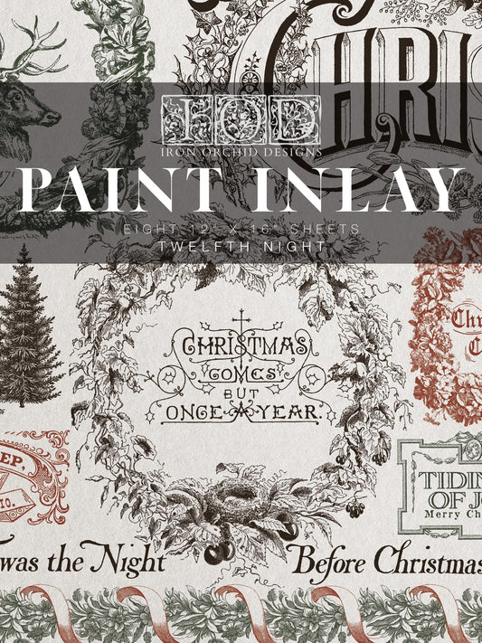 2025 Twelfth Night IOD Paint Inlay by Iron Orchid Design - Limited Release