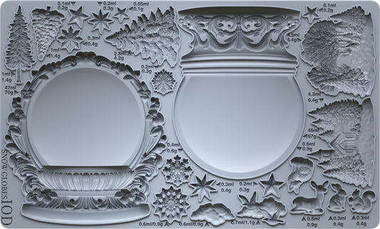 2025 IOD Snow Globes Decor Mould