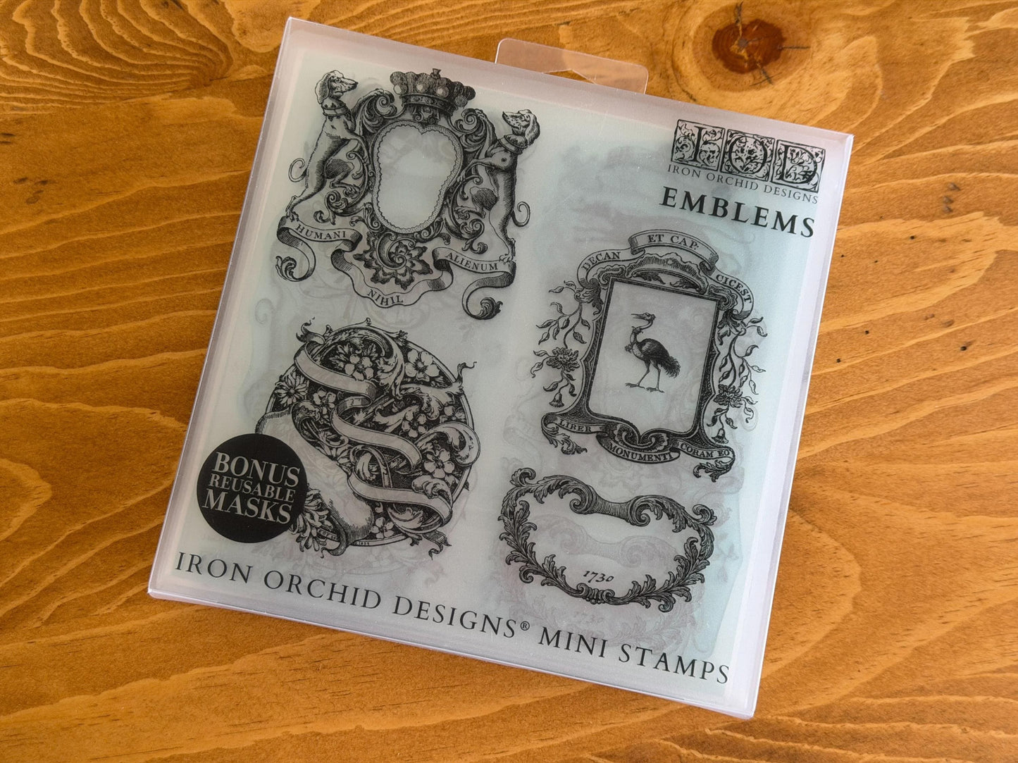 2026 IOD NEW Emblems Stamp Set, Spring 2026 Release, Iron Orchid Designs, Ships same day or next!