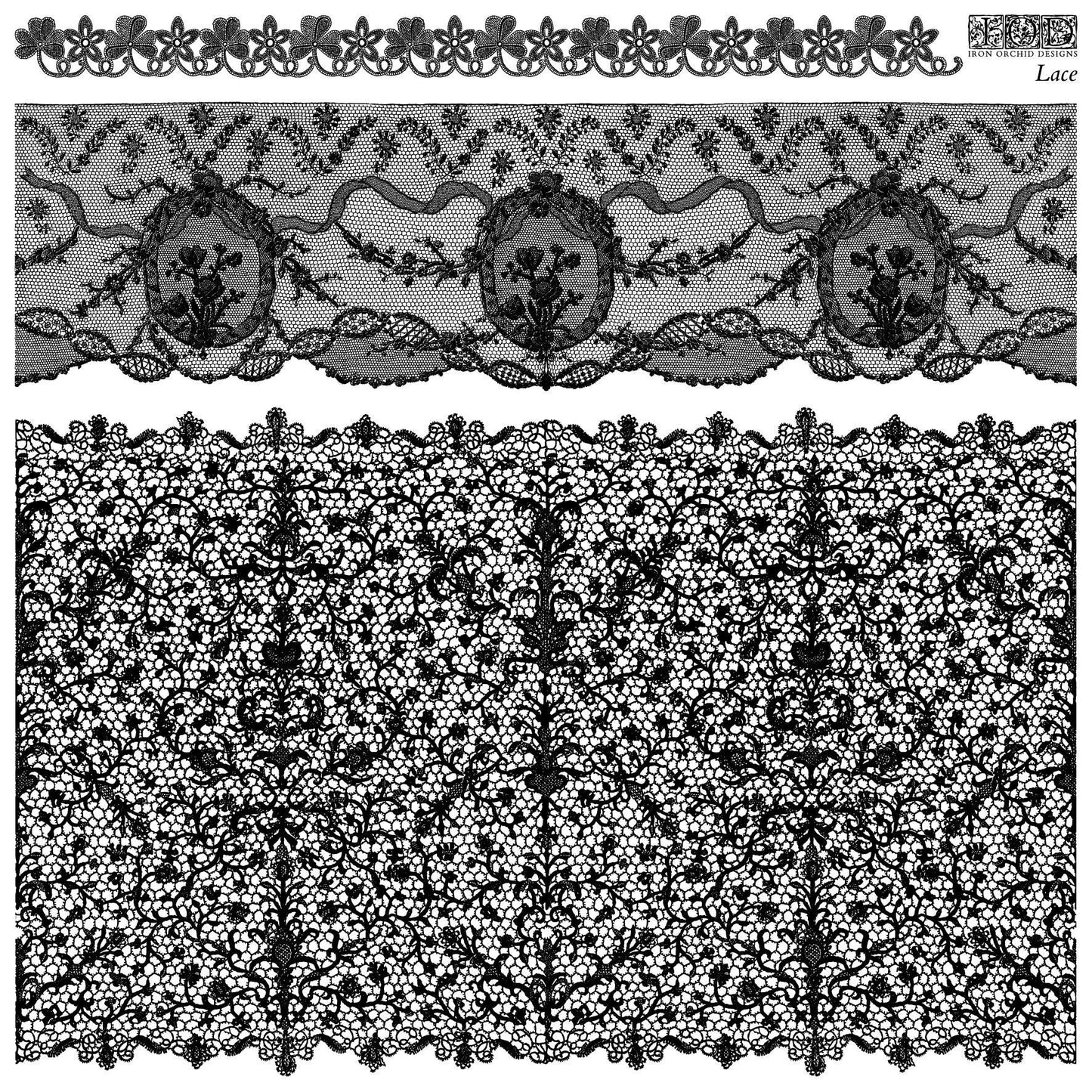 2026 IOD NEW Lace Stamp, Iron Orchid Design, Spring Release, Ships same day or next!