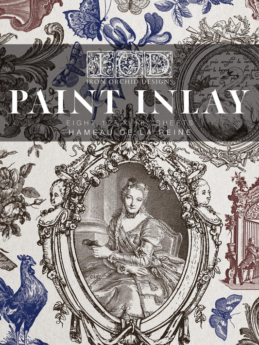 2026 IOD NEW Hameau De La Reine Paint Inlay by Iron Orchid Design - Limited Release Ship in 1-2 days! Floral, Flower, Rose