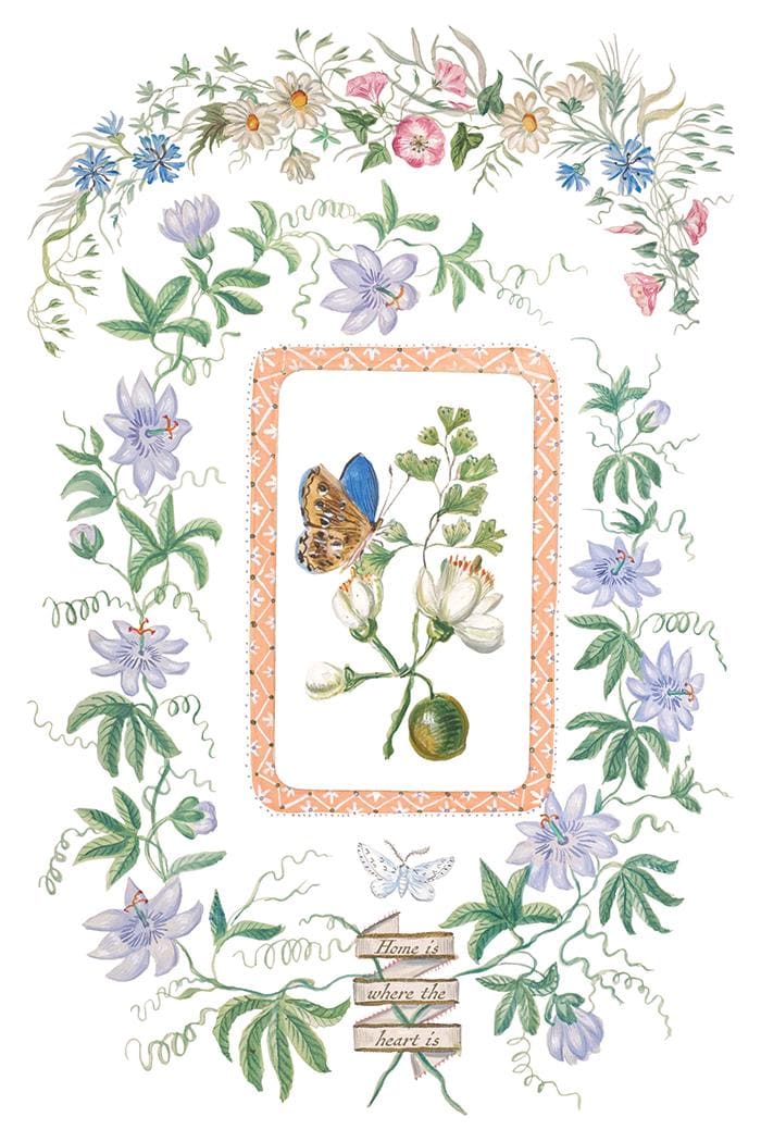 2026 IOD NEW Emily Claire Transfer Pad with (8) 8 x 12 Sheets, Iron Orchid Designs Rub-On Furniture Transfer Decal Botanicals