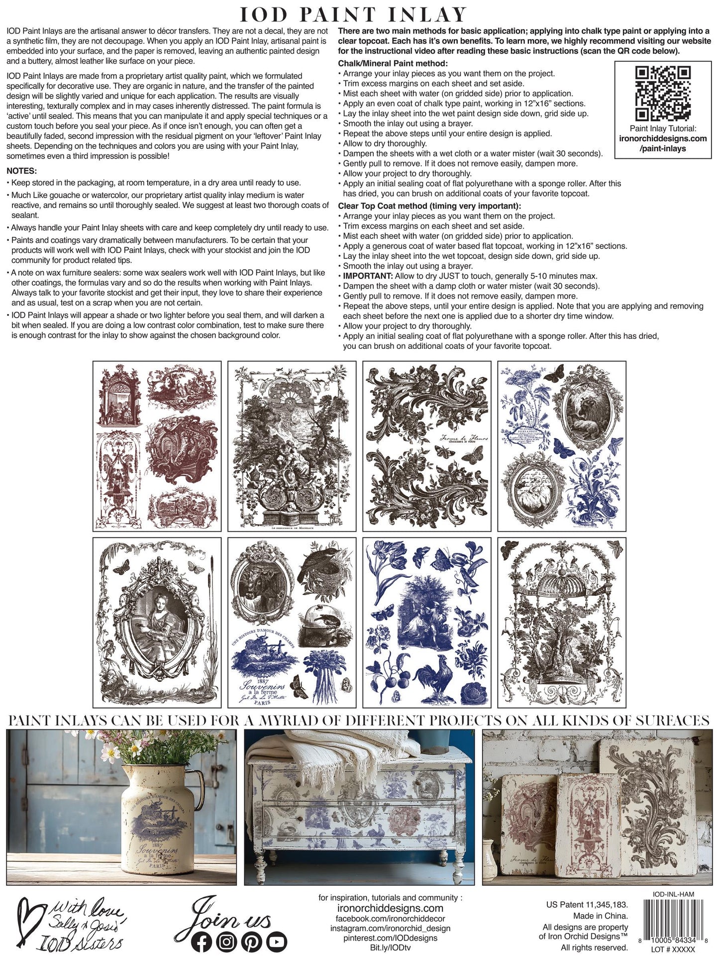 2026 IOD NEW Hameau De La Reine Paint Inlay by Iron Orchid Design - Limited Release Ship in 1-2 days! Floral, Flower, Rose