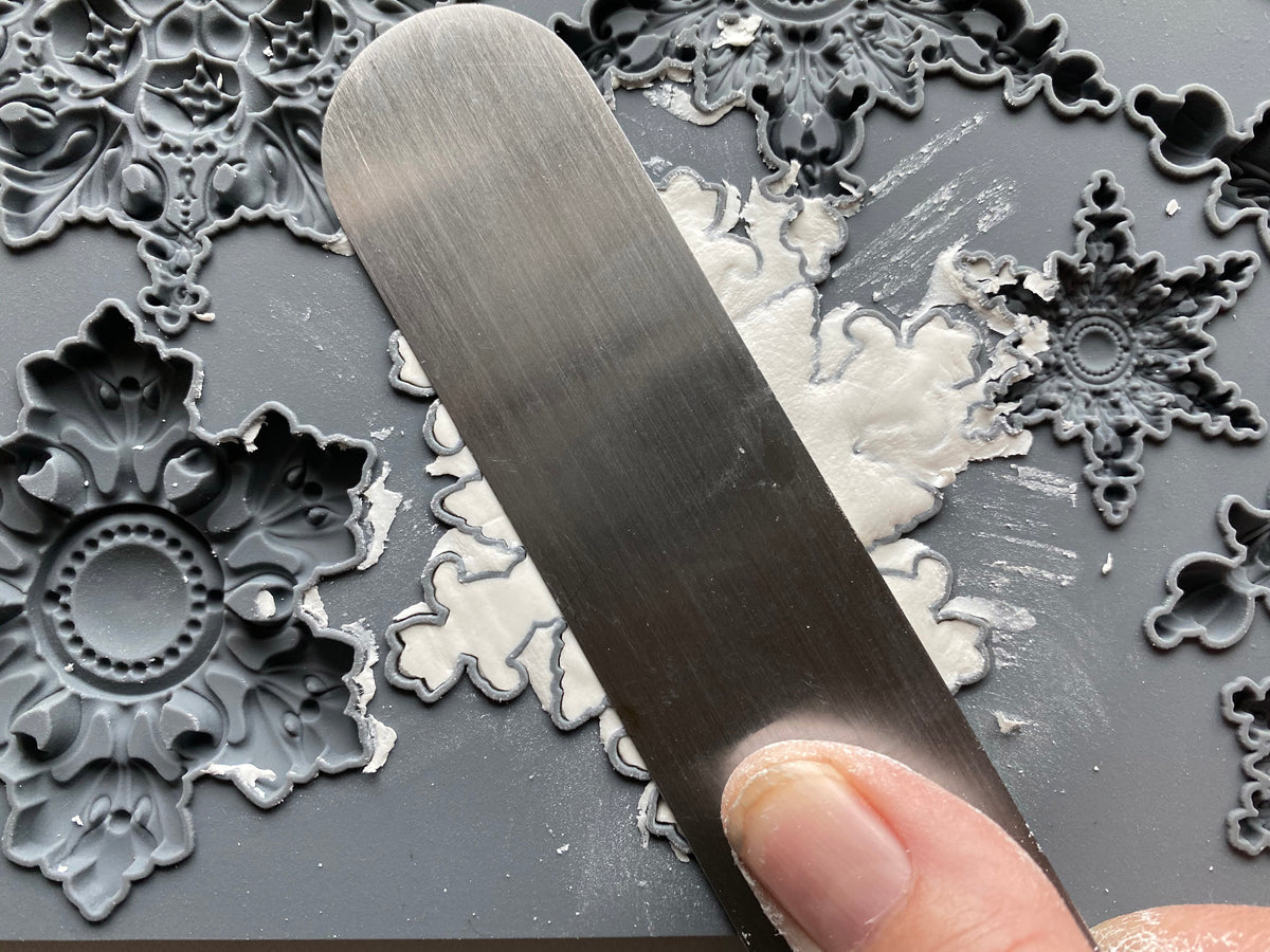 *PREORDER*  IOD Snowflakes Mould • Iron Orchid Designs • 6×10 Holiday Sign Mould • Ships in 1–2 Days